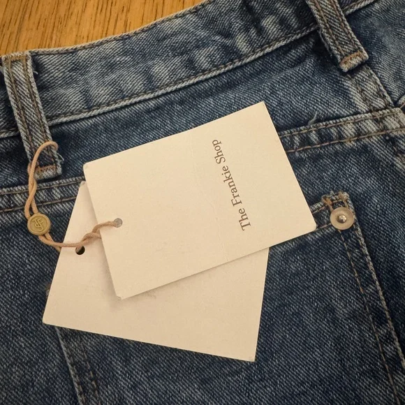 NWT The Frankie Shop “Blades” Blue Denim Skort Small - Picture 6 of 9